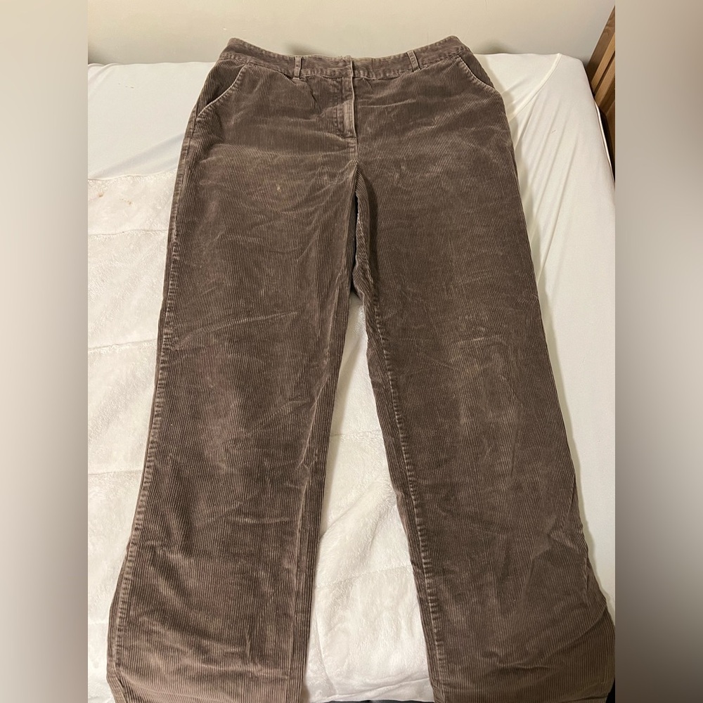 Vintage Talbots Taupe Corduroy Trousers